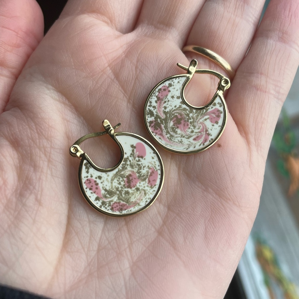 Ana Luisa discontinued Hanna Marble Pink Earrings